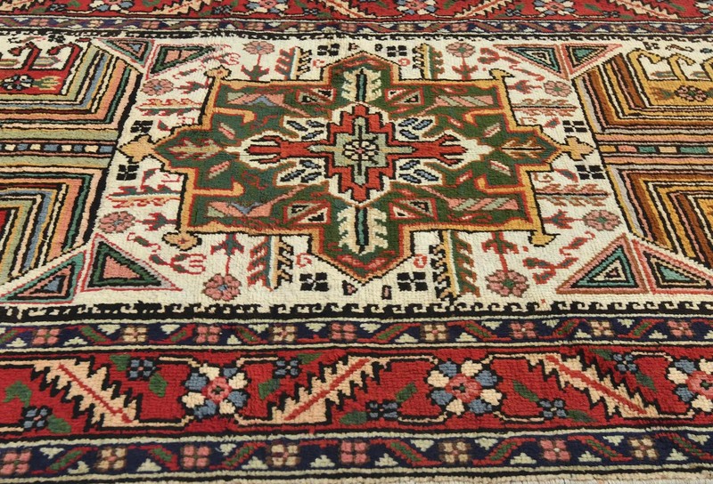 Hand-Knotted Wool Oriental Runner Rug 3X12 ft Traditional Cream Hallway Carpet gallery