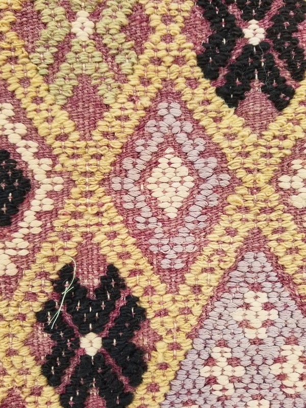Vintage Traditional Handmade Moroccan Berber Wool Kilim Runner 6.4x2 ft gallery