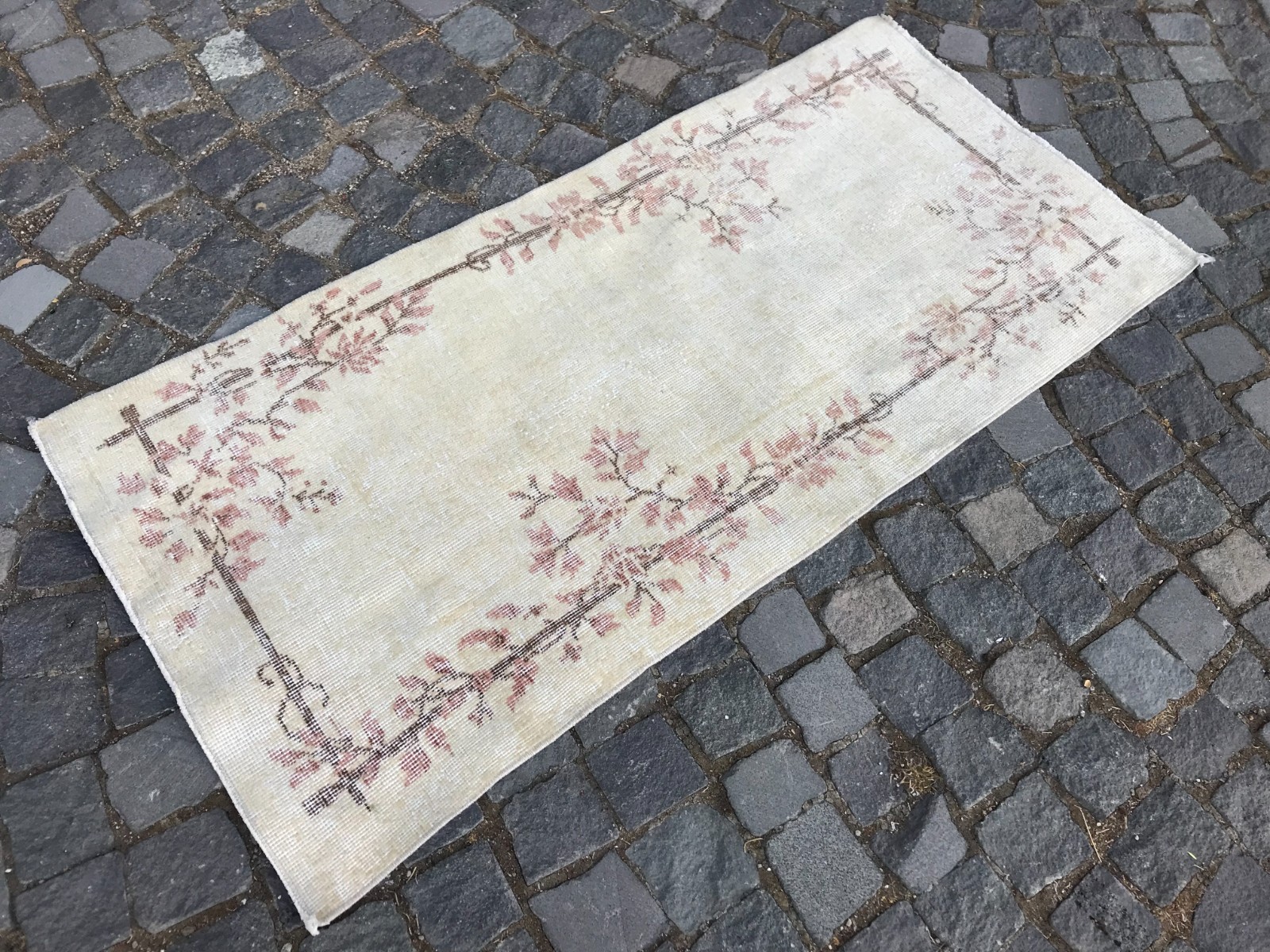 Turkish Vintage Rug Handmade Wool Rug Bohemian Runner Rug Home Rug2,3 x 5,0 ft gallery