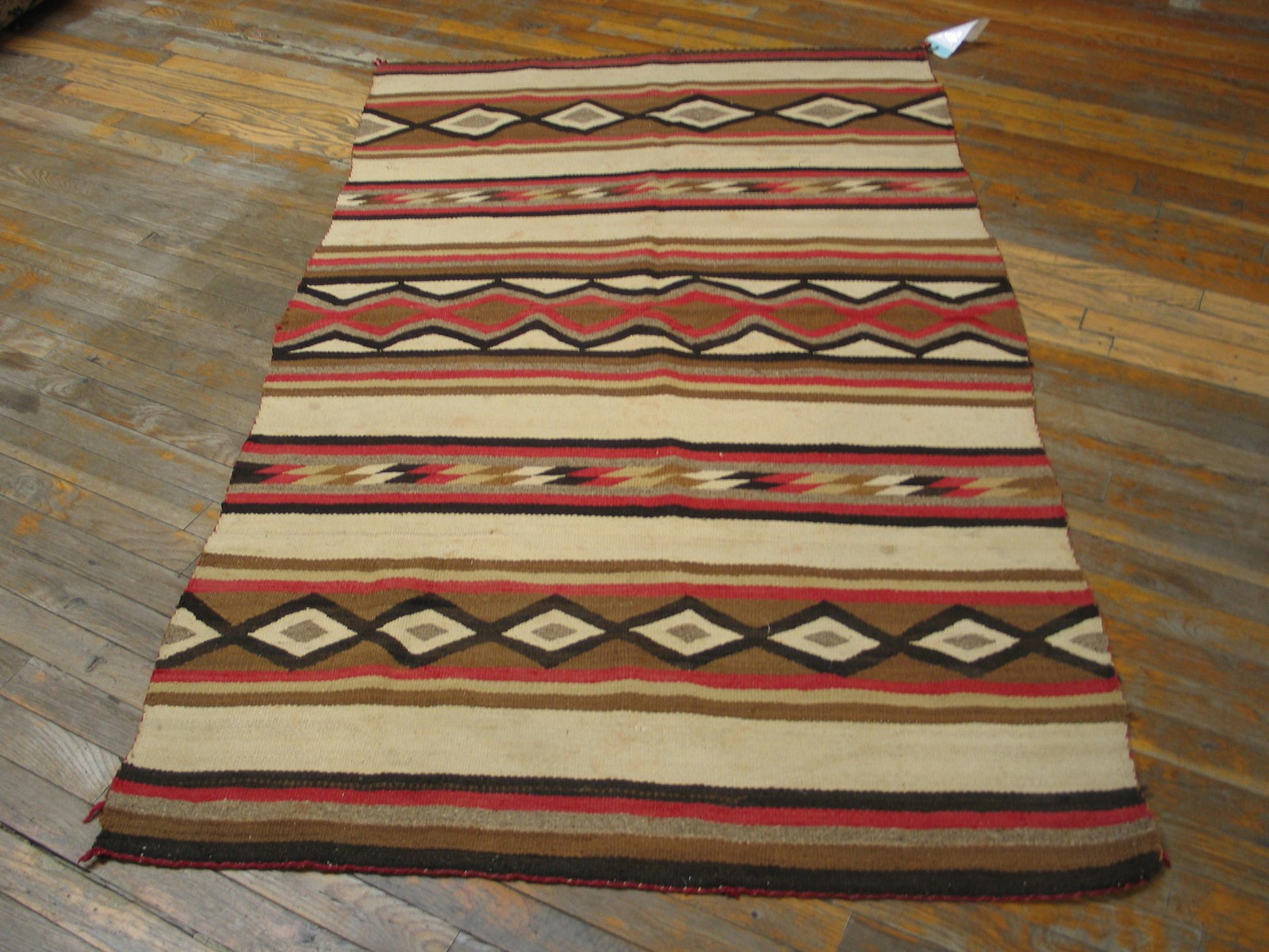 3'x5' Tribal Flatwoven Antique Native American Navajo Rug gallery