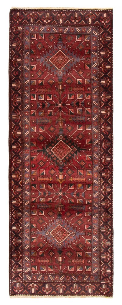 3'6" x 9'4" Vintage Hand-knotted Runner Rug Traditional Oriental Wool Carpet