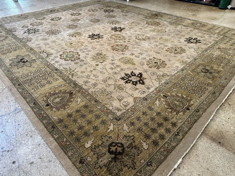 Tremendous Turkish - Vintage Large Oushak Carpet -Traditional Tribal Rug 12 X 15 gallery