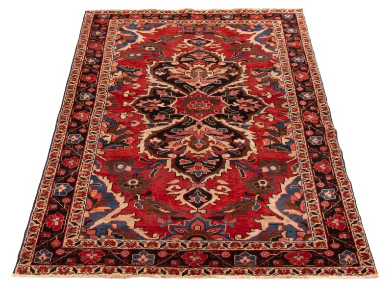 Traditional Vintage Hand-Knotted Carpet 4'6" x 7'7" Wool Area Rug gallery