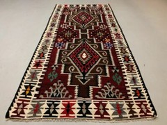 Vintage Turkish Kilim Kelim Rug shabby, country home, boho 230×113 cm medium