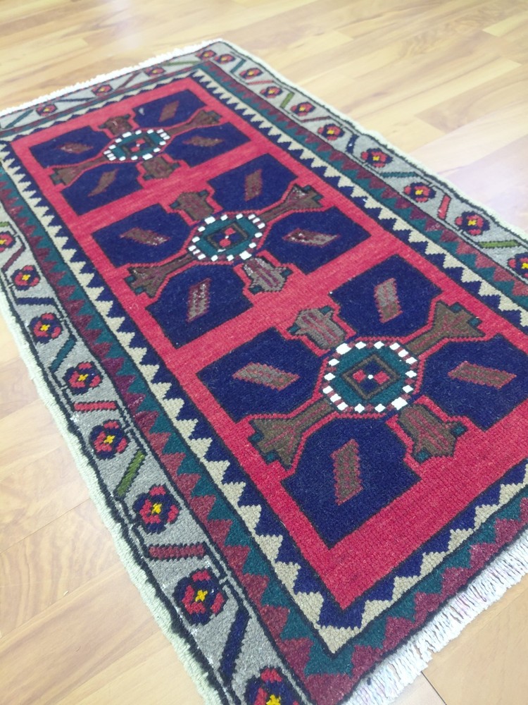 Deformed Antique Anatolian Rug Multicolor Turkish Rug Handmade Rug