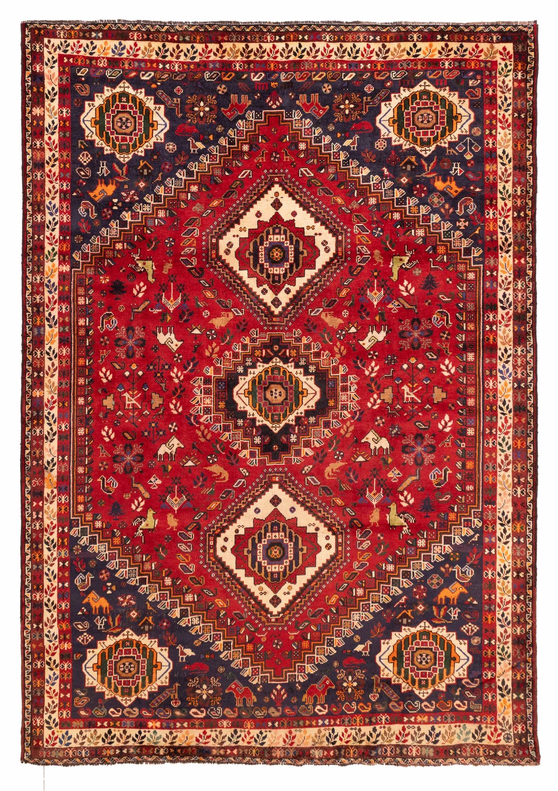 Vintage Traditional Hand-Knotted Area Rug 7'1" x 10'4" Oriental Wool Carpet gallery