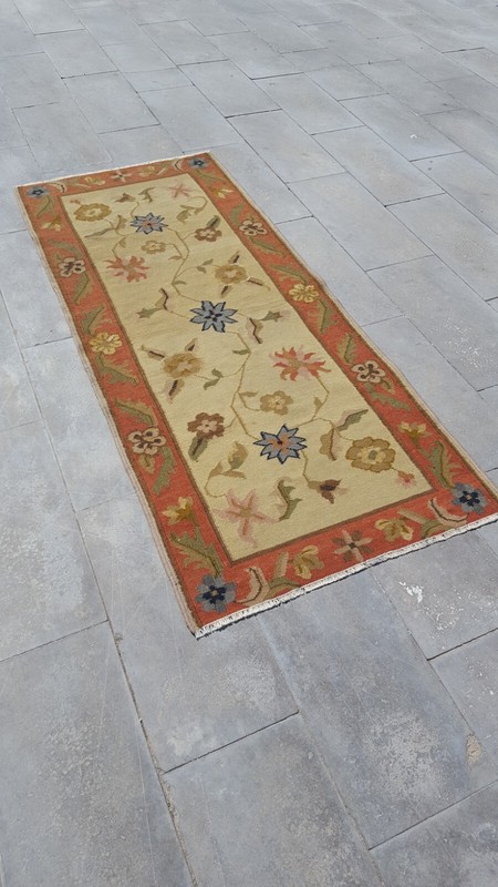 Antique Long Scandinavian Rug Handmade Kilim Carpet Rug Tropical Gargen Rug Xo gallery