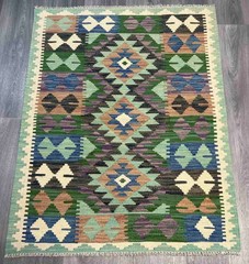 Vintage Kilim Traditional Hand Made Oriental Wool Kilim 4ftx3ft 113cmx87cm