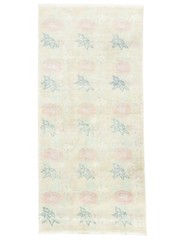 Vintage Turkish Oushak Runner 3.11×8.5 ft – Ivory Pastel – Quiet Luxury Hall Rug