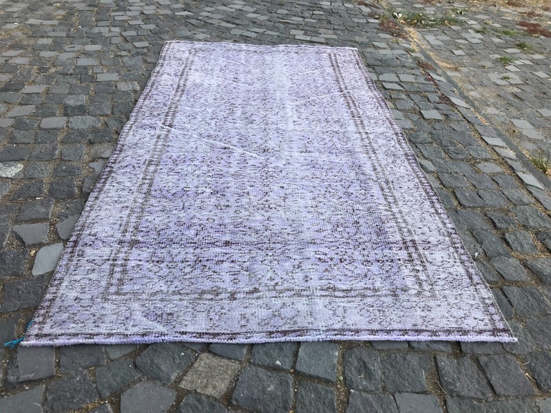 Home Decor Rug, Turkish Vintage Rug, Boho Decor Rug, Oushak Rug, 3,9 x 7,2 ft gallery