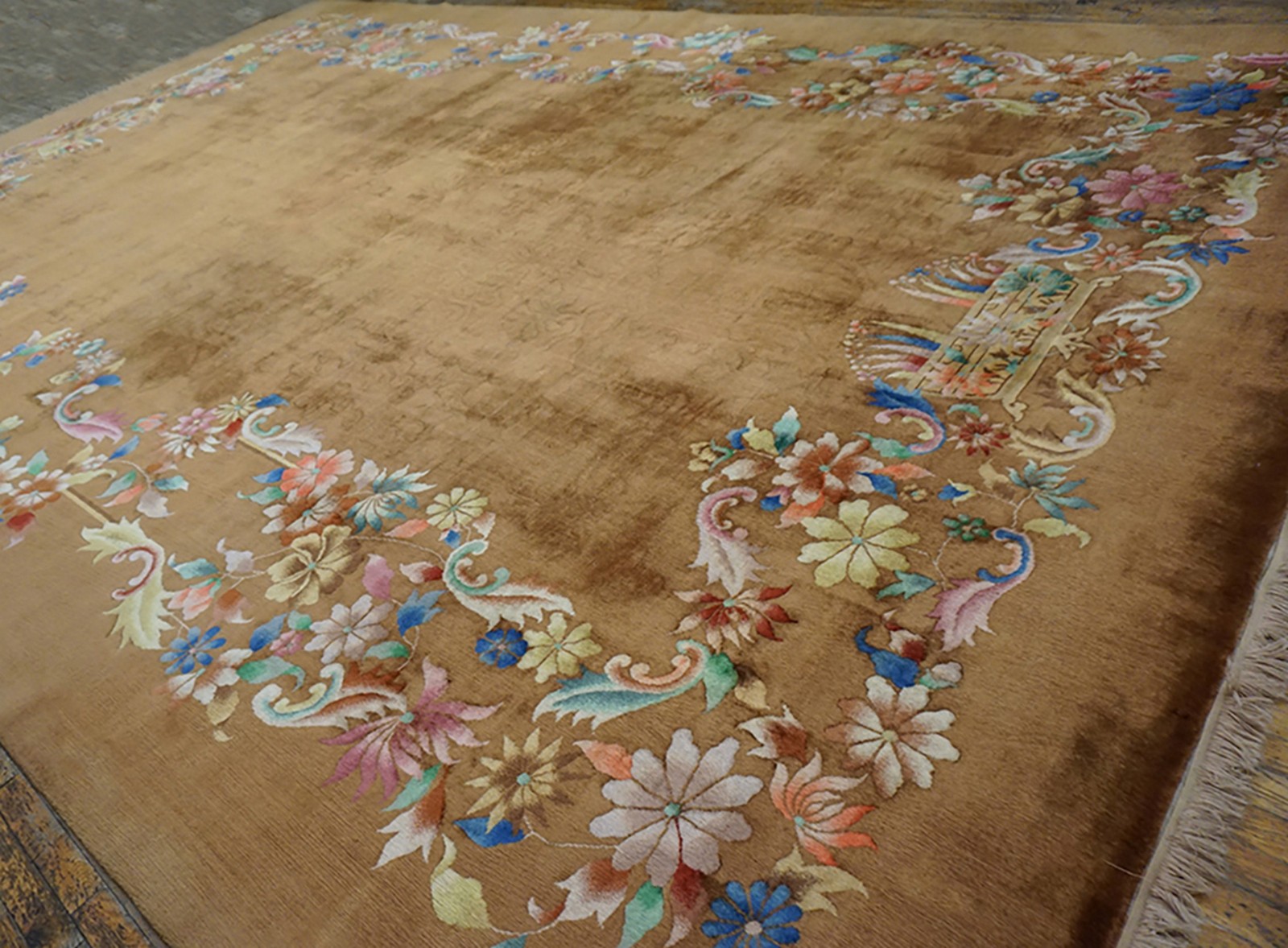 12X18 Antique Chinese Art Deco Wool Area Rug 1935 gallery