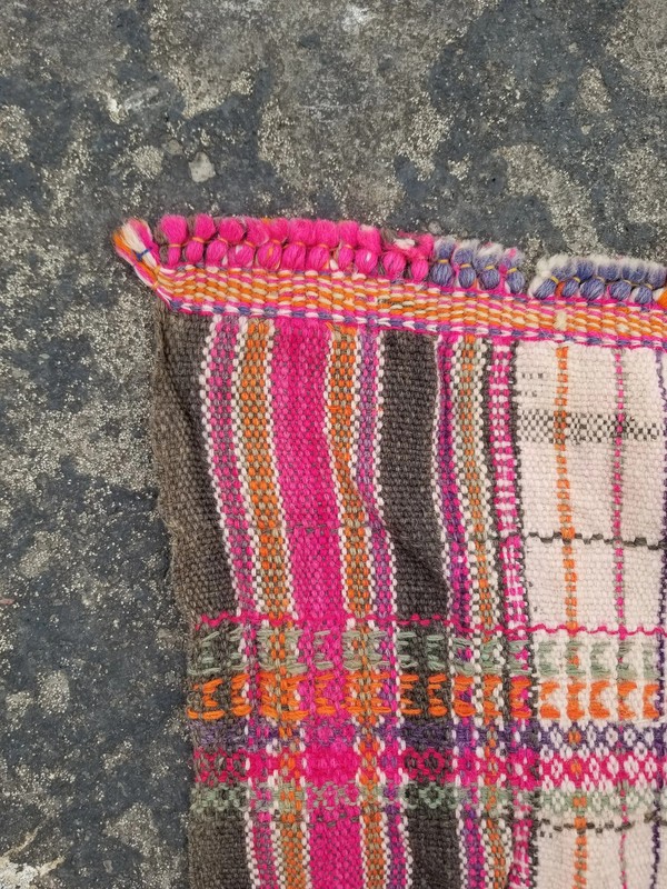 Vintage Traditional Handwoven Kutch Dhabra Wool Multicolor Shawl 7.8x4 ft gallery