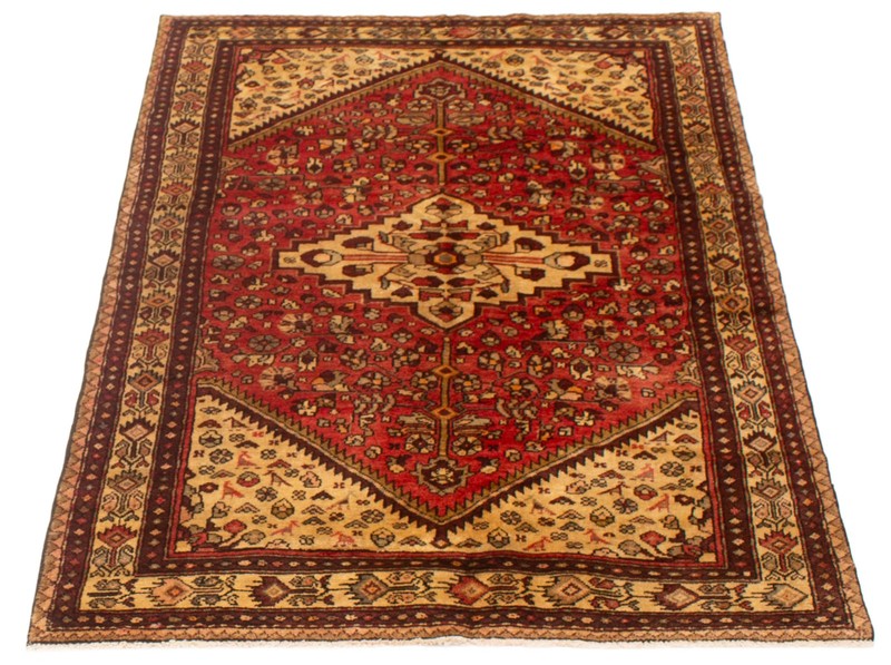 Vintage Hand-Knotted Area Rug 4'4" x 6'10" Traditional Wool Carpet gallery