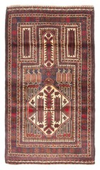 Vintage Traditional Hand-Knotted Area Rug 2’10” x 5’2″ Oriental Wool Carpet