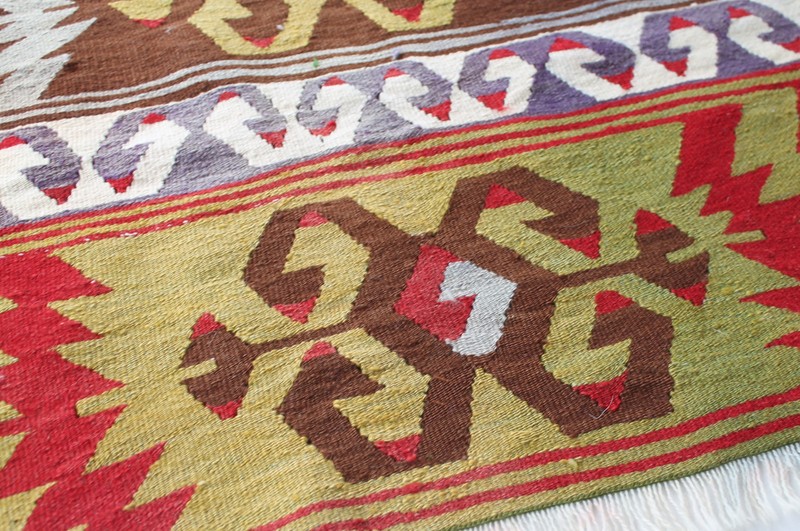 Turkish Kilim Rug 36''x58'' Hand Woven Afyon Kilim 93x149cm Area Rug Wool Kilim gallery