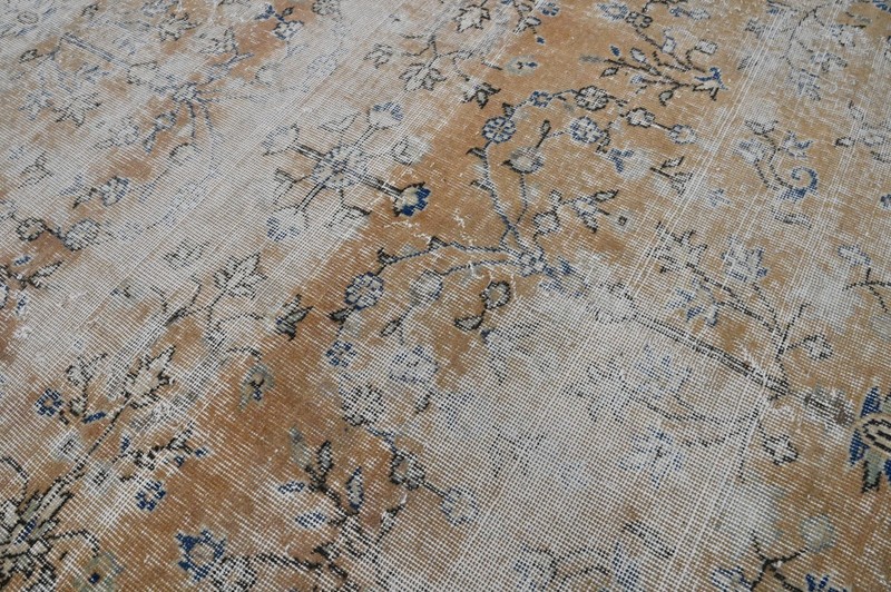 Oushak 7x7,Turkish Rug,vintage,anatolian,ORANGE,kilim,Bohemian,handmade,wool gallery
