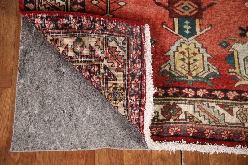 Geometric Heriz Traditional 11 ft. Runner Rug 4x11 for Hallway Handmade Carpet gallery