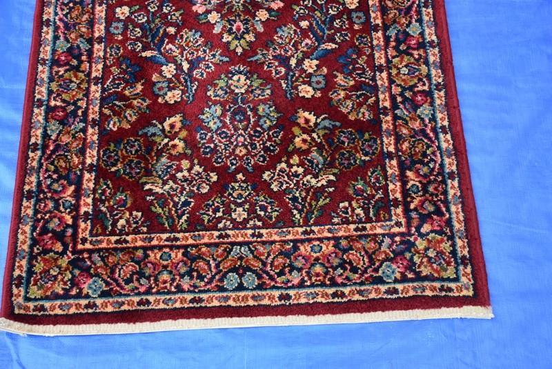 Karastan Rug 785 Red Sarouk 2.6x4.3 Special Order no Fringes Very Nice #Y24 gallery