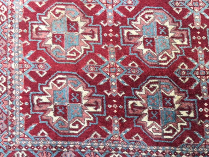 Turkish Vintage double sided Rug vegetable dye 175x132cm Persian Tribal boho old gallery