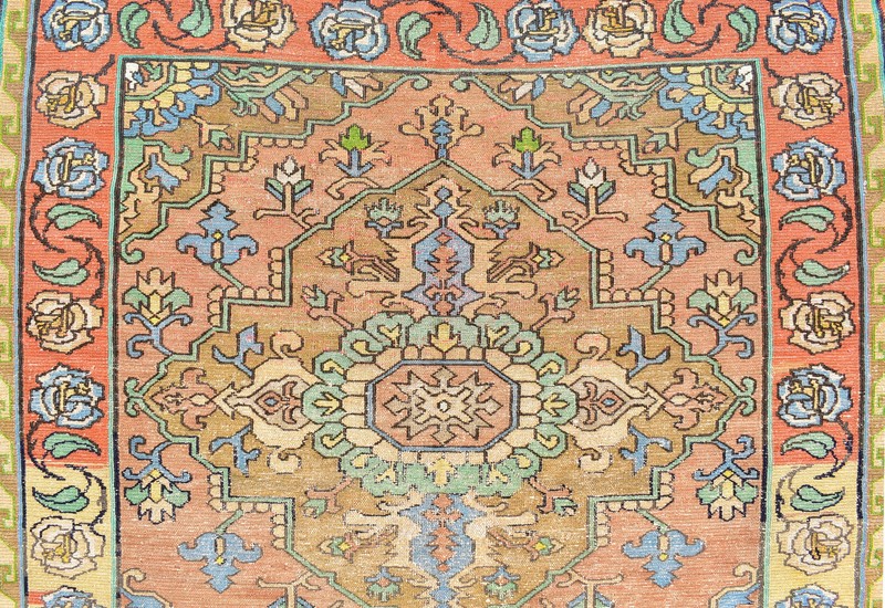 Caucasian Rug 5x9 Handwoven Wool Rug ANTIQUE Vintage Sumak Kilim 165x290cm gallery