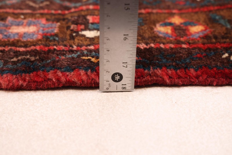 3'7" x 10'9" Vintage Hand-knotted Runner Rug Traditional Oriental Wool Carpet gallery