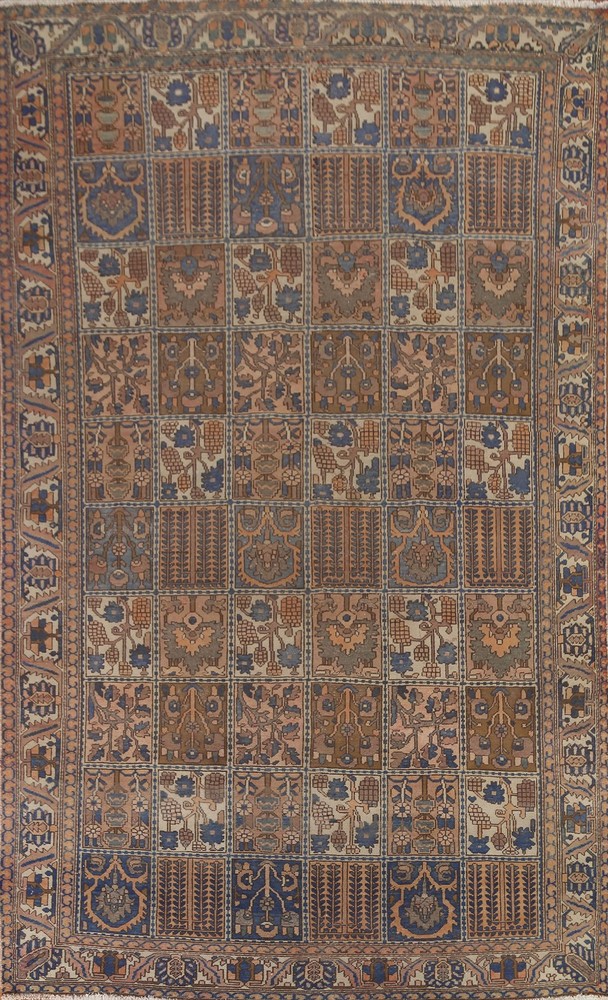 Garden Design Traditional Area Rug 7x10 Hand-knotted Wool Vintage Classic Carpet