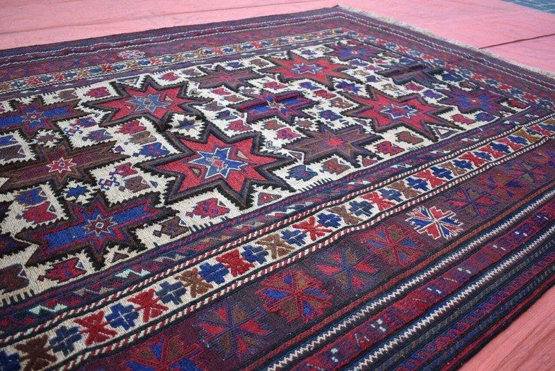 Handmade Afghan Tribal Berjesta Area Rug 6x9 Vintage Geometric Star Design Rug gallery