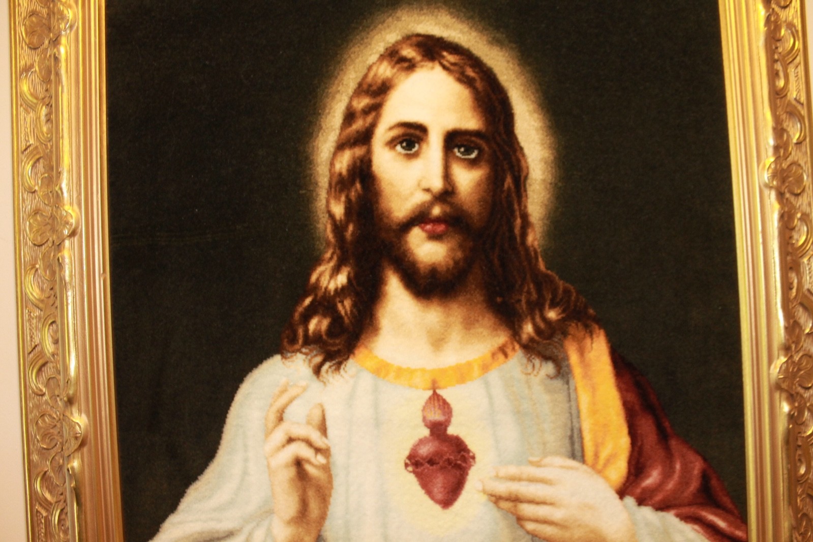Persian Tabriez Jesus Picture Rug gallery