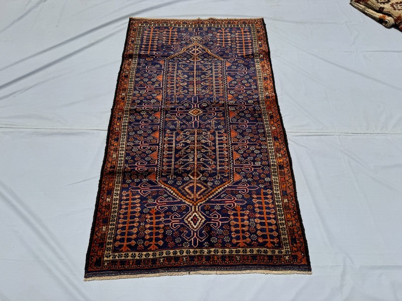 4x6 Ft Antique Afghan Hand Knotted Wool Rug Tribal Oriental Baluchi Area Carpet gallery