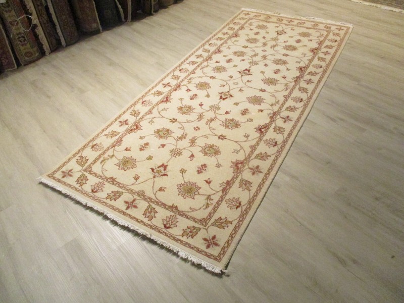 4x10 All-Over Pattern Wide Runner Farahan Handmade-Knotted Rug Wool 580343 gallery