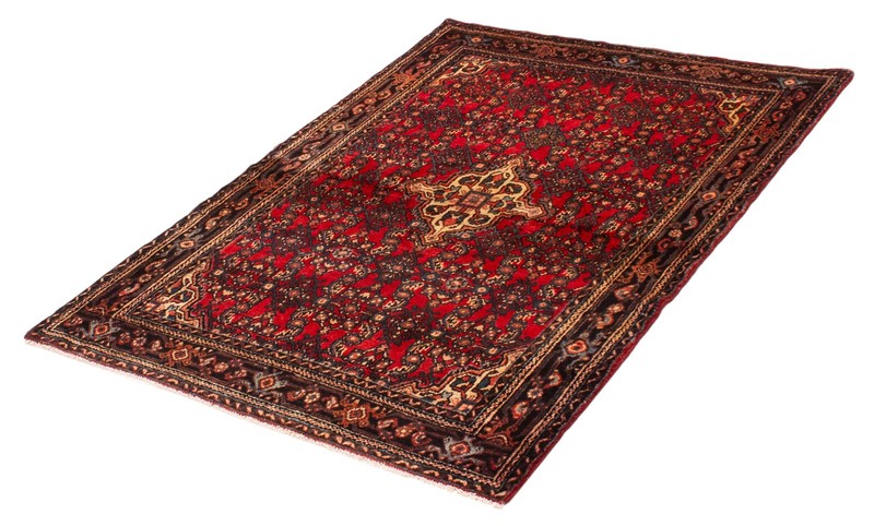 Vintage Traditional Hand-Knotted Area Rug 4'9" x 6'7" Oriental Wool Carpet gallery