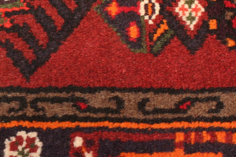 Vintage Hand-Knotted Area Rug 4'2" x 6'9" Traditional Oriental Wool Carpet gallery