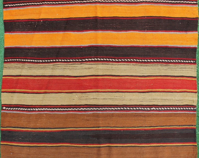 Turkish Kilim 41''x129'' Oriental Runner Corridor Hallway Stairs Striped Rug gallery