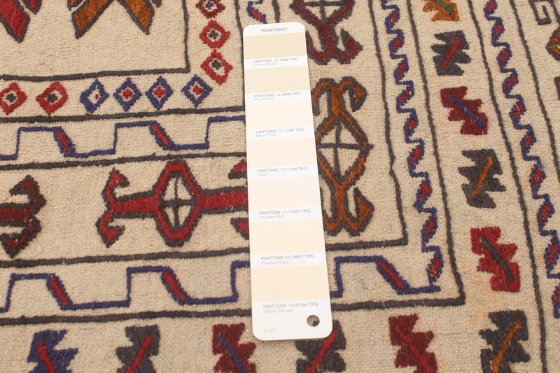 Vintage Hand Woven Area Rug 4'6" x 5'11" Traditional Wool Oriental Carpet gallery