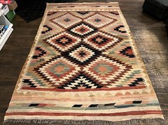 STUNNING!!! Vintage Turkish Kilim Rug! 10 Ft x 6’10 1/2”. Incredible!