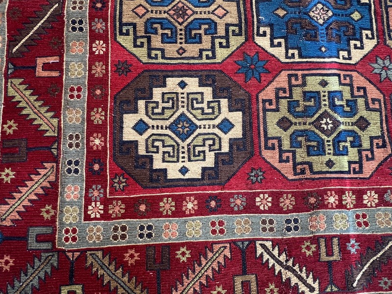 320 X 190 CM COLLECTOR ITEM Antique Kazak Daghistani Group Fine Quality Kilim gallery