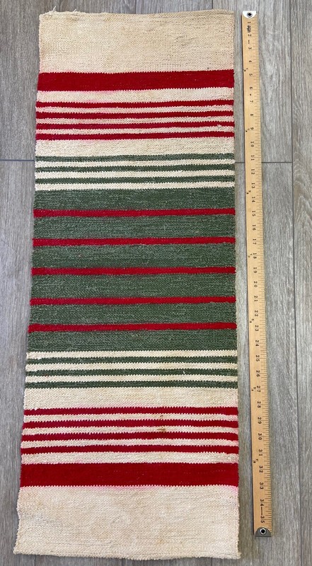 Vintage 1950s MCM Wool Wall Rug Textile Art Salme Tervonen Handmade Finland Xmas gallery