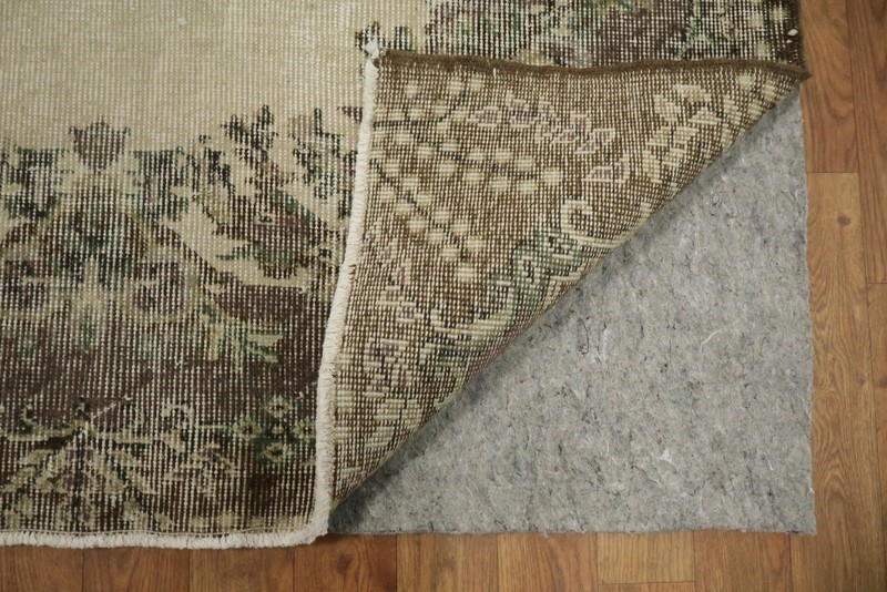 Luxurious Distressed Floral Anatolian Turkish Rug 4x7 Ft Handmade Wool Carpet gallery