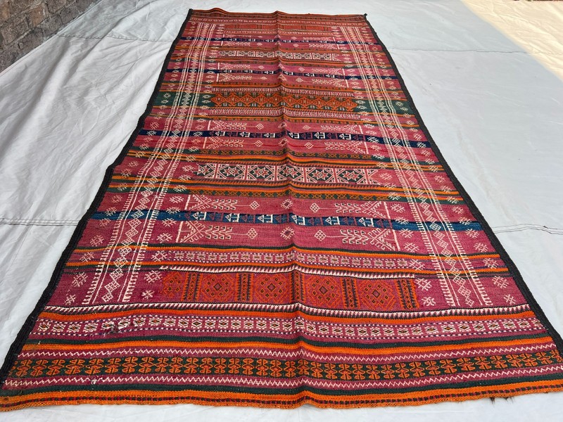 COLLECTORS ITEM 8.5X 3.8 ft Antique Maldari Belouch Nomad Full Embroidery Sistan gallery