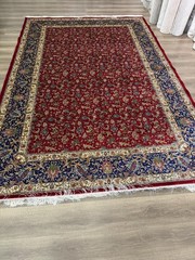 Brand New Turkish Silk Rug 7×10 ft Elegant Red Silk Rug Luxury Carpet Area Rug