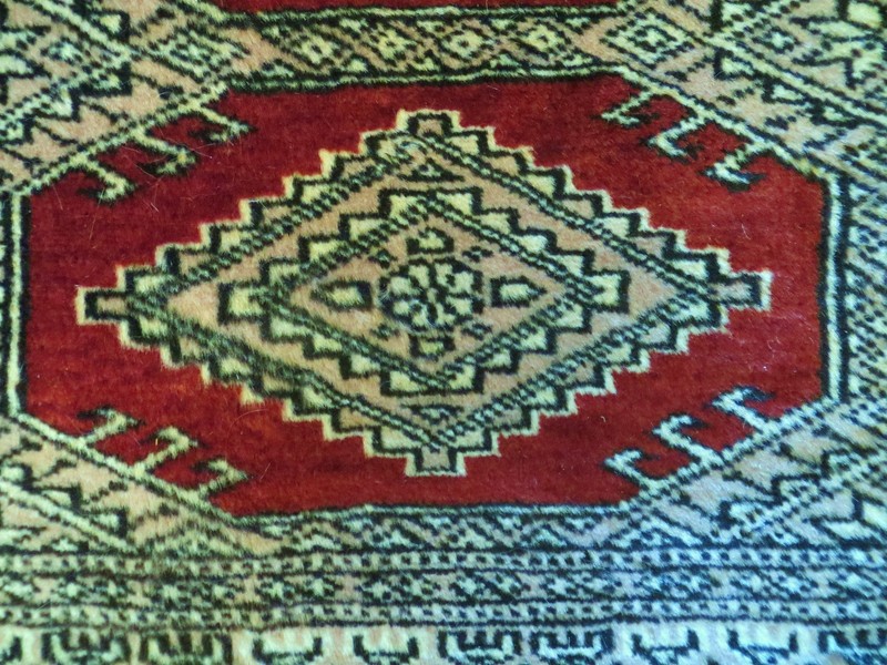Stunning Vintage Bokhara Hand Knotted 250+ KPSI (Fine) Wool Rug 5' x 8' SALE gallery
