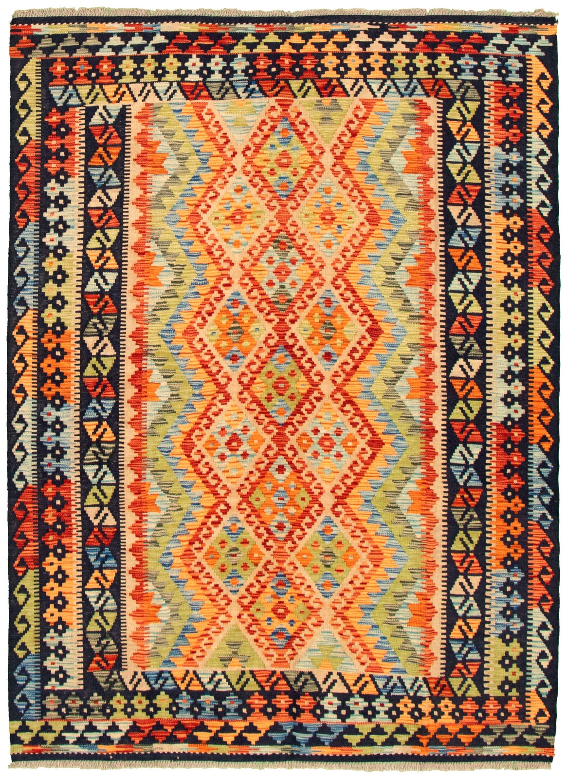 Vintage 4'10" x 6'10" Traditional Wool Hand Woven Oriental Area Rug gallery