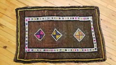 Vintage 1970-1980s Turkish Tribal Rug 2″ × 2’11”
