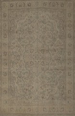 Classic Distressed Neutral Area Rug Wool Hand-made Room Size Carpet 10×13
