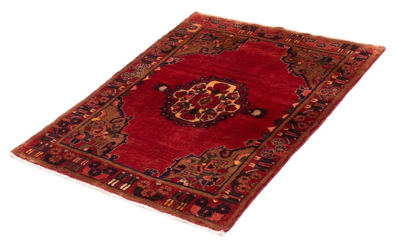 Vintage Traditional Hand-Knotted Area Rug 3'9" x 5'2" Oriental Wool Carpet gallery