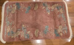 Vintage 2’11 x 5 Art Deco Chinese Rug