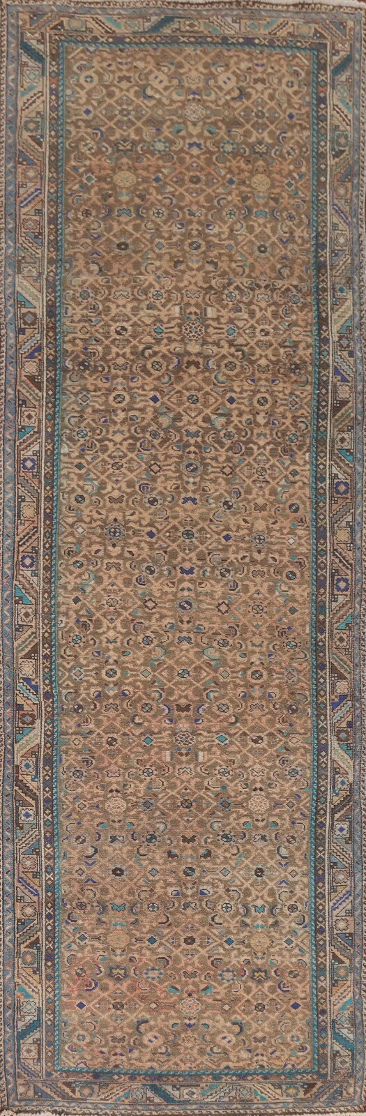 All-Over Pattern Traditional 13 ft. Runner Rug 4x13 Hand-knotted Wool gallery