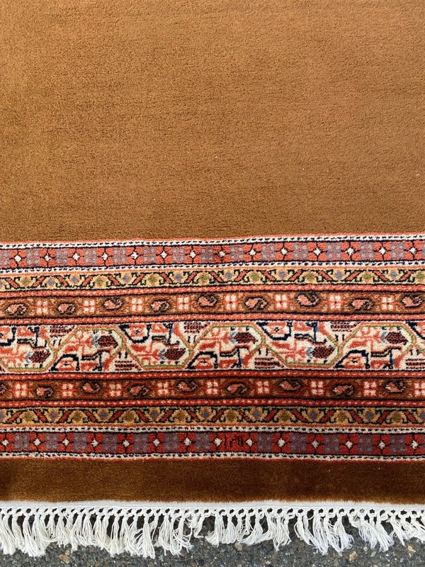 Brand New Handmade In India Modern Rug,Copper w/ Colorful Accents, Soft Pile 6x9 gallery