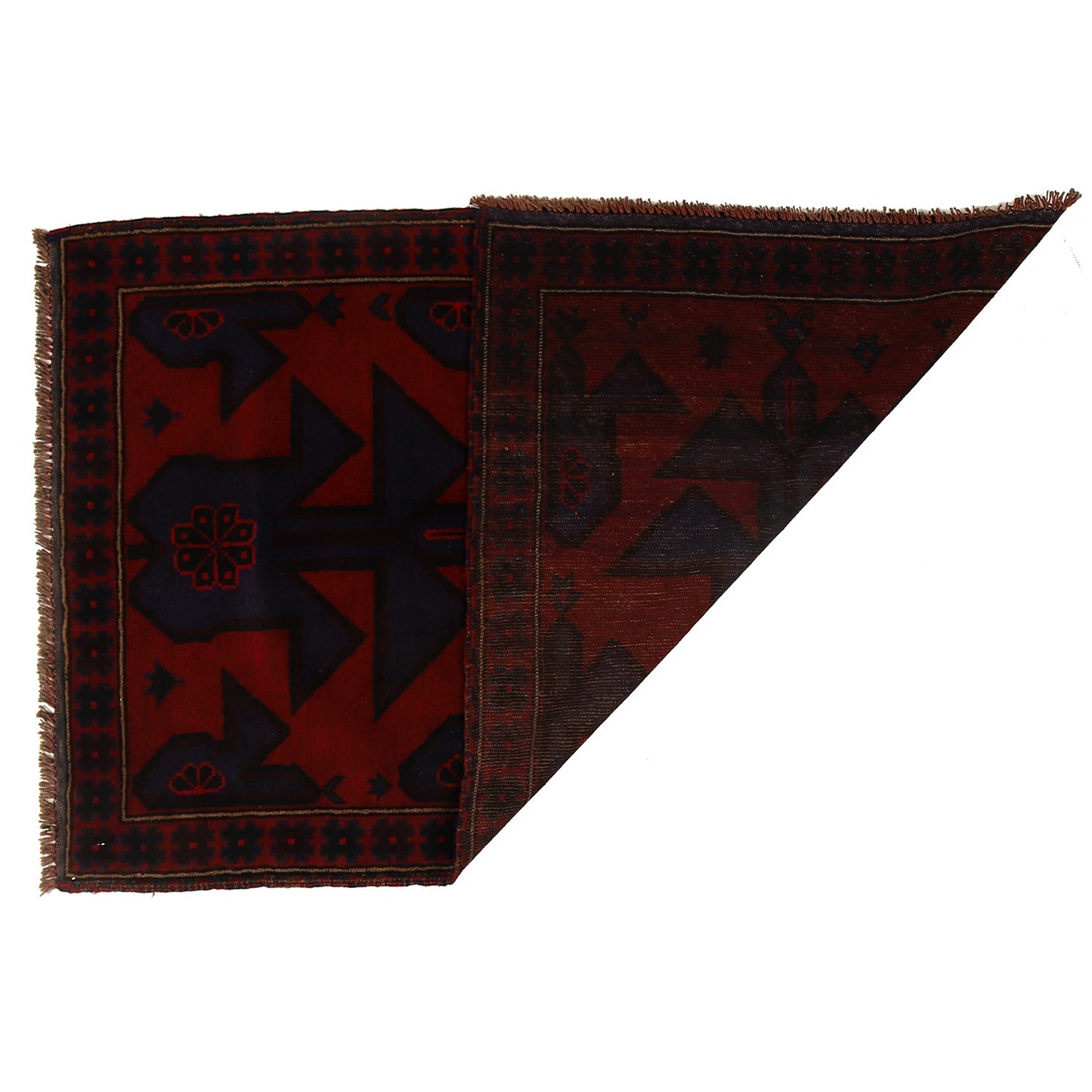 Traditional Balochi Rug Handmade Area Carpet 5x3.1 ft gallery