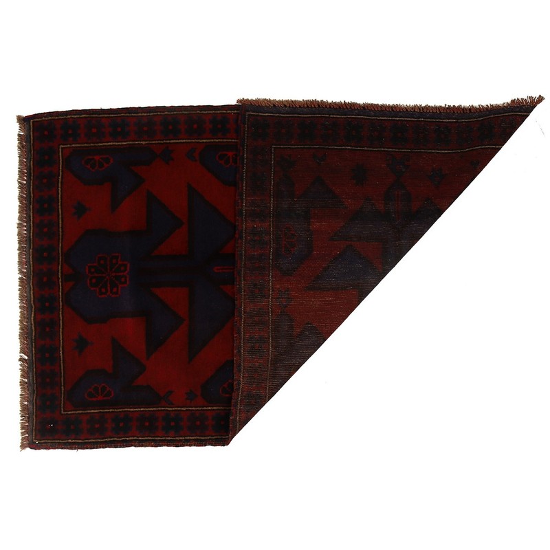 Traditional Balochi Rug Handmade Area Carpet 5x3.1 ft gallery